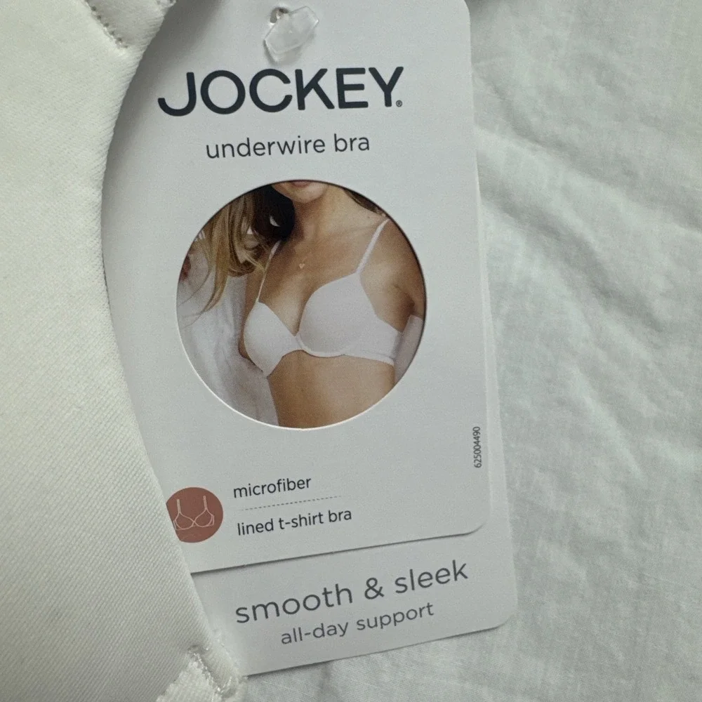 Jockey Microfiber Underwire Lined‎ T-shirt Bra Mesh Wings, Foam Cup